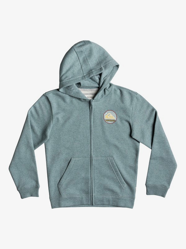 quiksilver, Boy's 8-16 Jam It Zip-Up Hoodie, STORMY SEA HEATHER (blhh) 0 Boy's 8-16 Jam It Zip-Up Hoodie Blue EQBFT03516 Quiksilver
