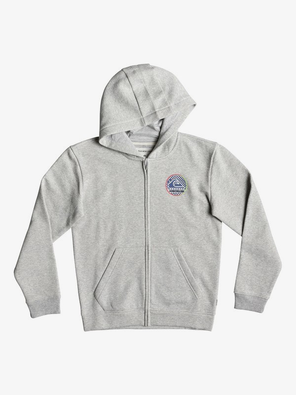 quiksilver, Boy's 8-16 Jam It Zip-Up Hoodie, LIGHT GREY HEATHER (sjsh) 0 Boy's 8-16 Jam It Zip-Up Hoodie Grey EQBFT03516 Quiksilver
