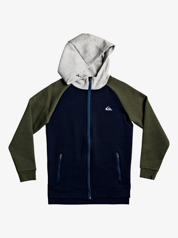 quiksilver, Berry Patch - Zip-Up Hoodie, SKY CAPTAIN (kye0) 0 Berry Patch - Zip-Up Hoodie Black EQBFT03532 Quiksilver