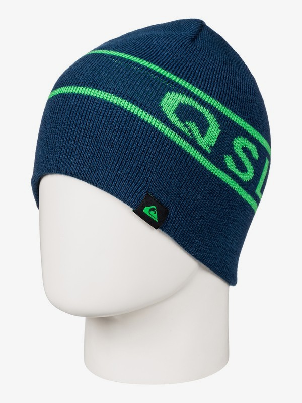quiksilver, Knox - Bonnet pour Garçon 8-16 ans, ESTATE BLUE (bsw0) 0 Knox - Bonnet pour Garçon 8-16 ans Bleu EQBHA03018 Quiksilver