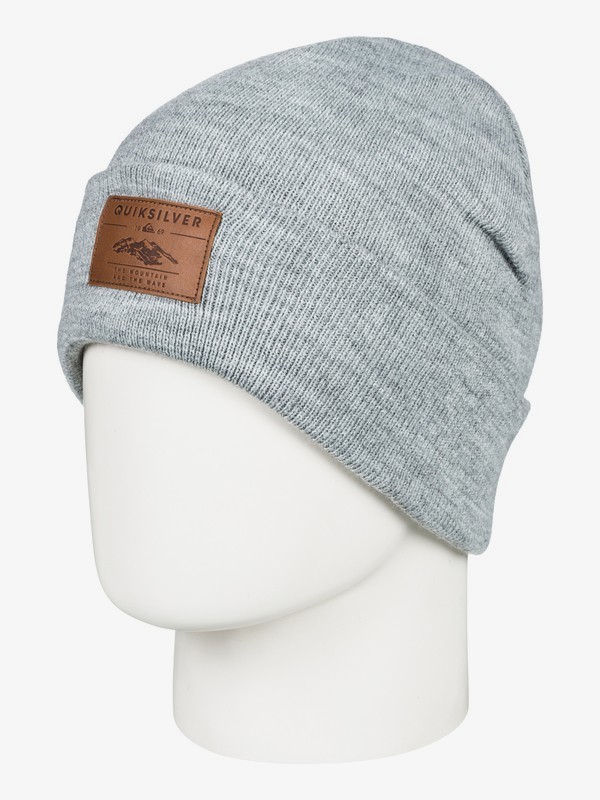 quiksilver, Brigade - Bonnet pour Garçon 8-16 ans, GREY HEATHER (kpgh) 0 Brigade - Bonnet pour Garçon 8-16 ans Noir EQBHA03031 Quiksilver