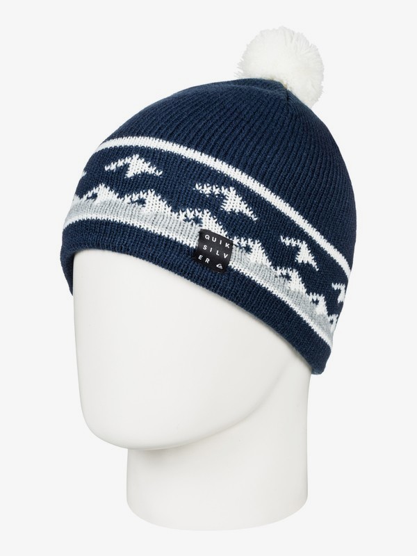 quiksilver, Barrow - Bonnet pour Garçon 8-16 ans, DRESS BLUES (btk0) 0 Barrow - Bonnet pour Garçon 8-16 ans Bleu EQBHA03033 Quiksilver
