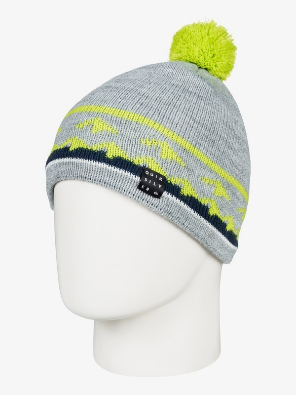 quiksilver, Barrow - Bonnet pour Garçon 8-16 ans, GREY HEATHER (kpgh) 0 Barrow - Bonnet pour Garçon 8-16 ans Noir EQBHA03033 Quiksilver