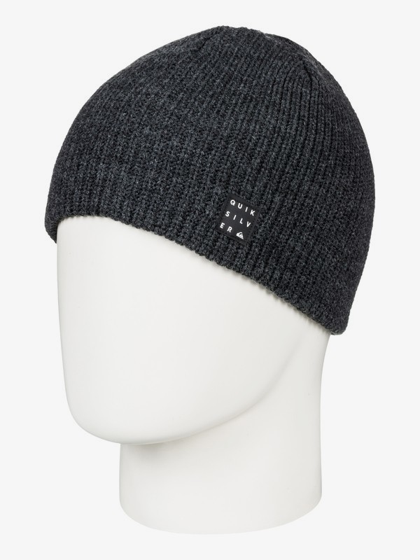 quiksilver, Silas - Beanie for Boys 8-16, BLACK HEATHER (kvjh) 0 Silas - Beanie for Boys 8-16 Black EQBHA03034 Quiksilver