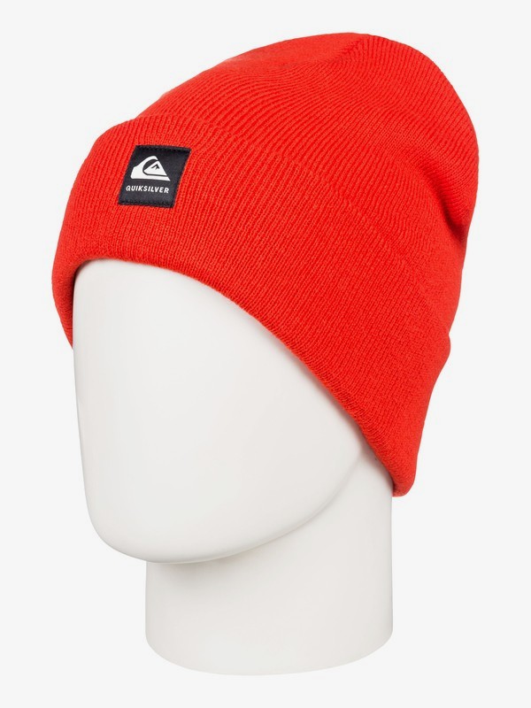 quiksilver, Boy's 8-16 Brigade Cuff Beanie, POINCIANA (nzg0) 0 Boy's 8-16 Brigade Cuff Beanie Orange EQBHA03044 Quiksilver
