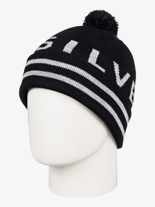 quiksilver, Boy's 8-16 Summit Pom-Pom Beanie, BLACK (kvj0) 0 Boy's 8-16 Summit Pom-Pom Beanie Black EQBHA03049 Quiksilver