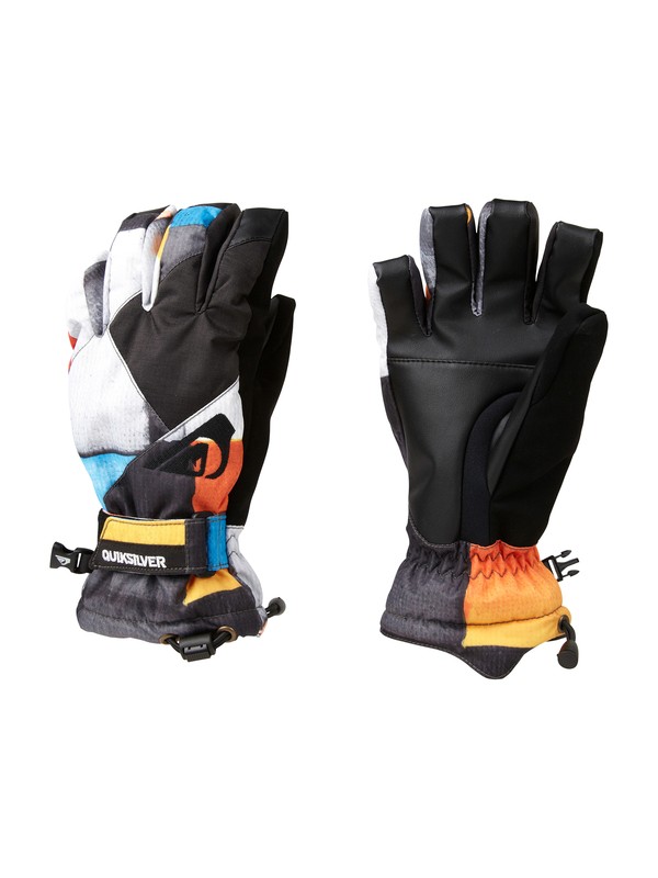 quiksilver, METEOR YOUTH GLOVES AOP REDEMP, REDEMPTION CHECK BLUE (bnl1) 0 METEOR YOUTH GLOVES AOP REDEMP EQBHN00007 Quiksilver