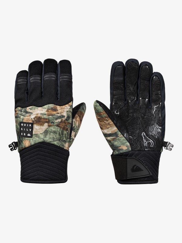 quiksilver, Boy's 8-16 Method Snowboard/Ski Gloves, GRAPE LEAF_TANENBAUM (cre2) 0 Boy's 8-16 Method Snowboard/Ski Gloves Brown EQBHN03022 Quiksilver