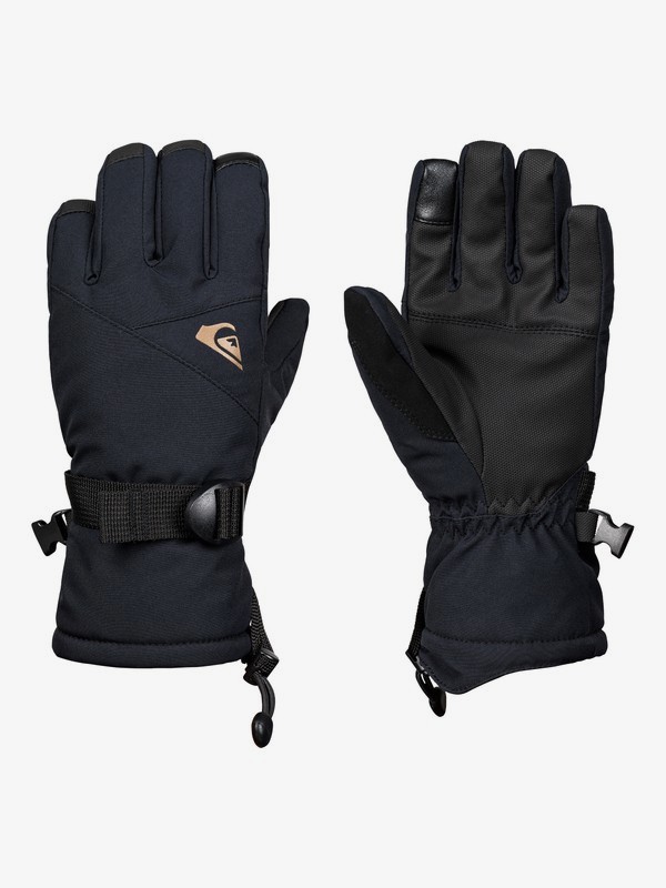 quiksilver, Boy's 8-16 Mission Snowboard/Ski Gloves, BLACK (kvj0) 0 Boy's 8-16 Mission Snowboard/Ski Gloves Black EQBHN03023 Quiksilver