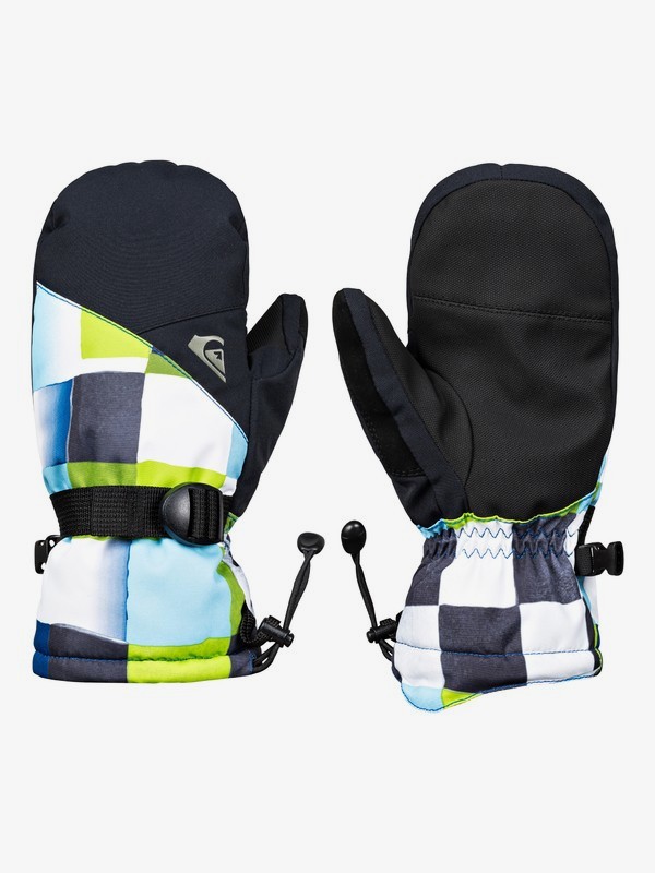 quiksilver, Сноубордические варежки Mission, LIME GREEN_CHECK ATOMIC (gjz2) 0 Сноубордические варежки Mission Зеленый EQBHN03024 Quiksilver