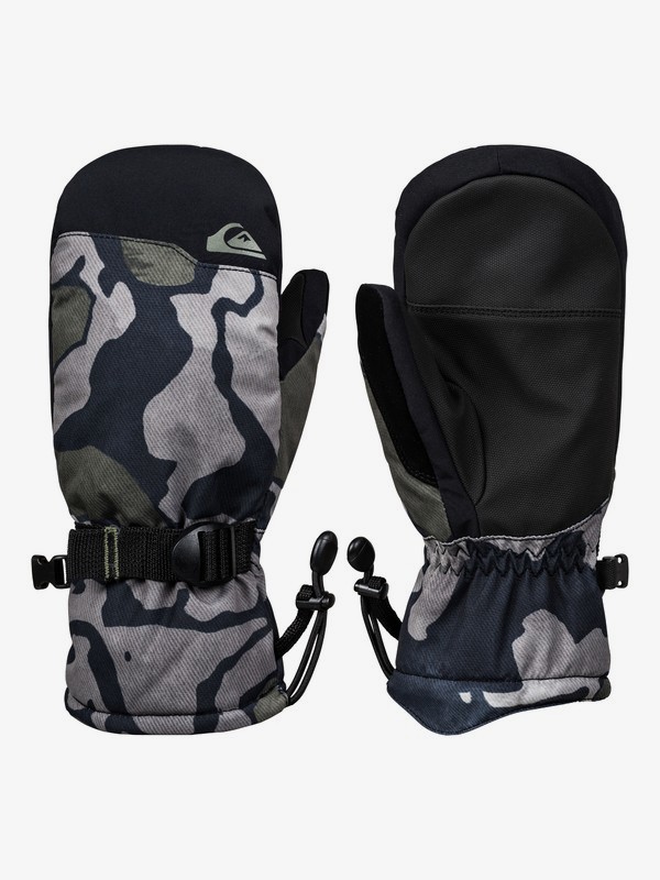 quiksilver, Boy's 8-16 Mission Snowboard/Ski Mittens, BLACK SIR EDWARDS (kvj5) 0 Boy's 8-16 Mission Snowboard/Ski Mittens Black EQBHN03027 Quiksilver