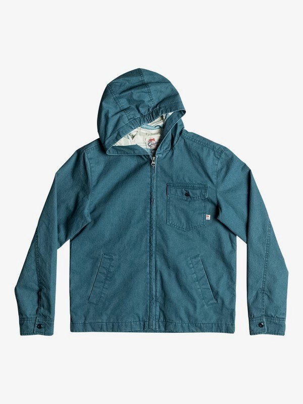quiksilver, Куртка с капюшоном Maxson Shore, INDIAN TEAL (bqk0) 0 Куртка с капюшоном Maxson Shore Синий EQBJK03116 Quiksilver