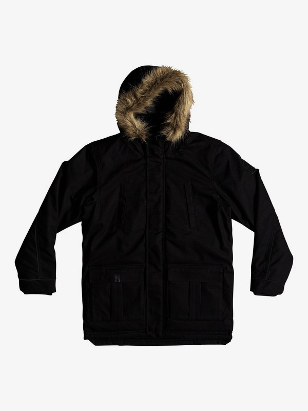 quiksilver, Tottori - Parka à capuche imperméable pour Garçon 8-16 ans, BLACK (kvj0) 0 Tottori - Parka à capuche imperméable pour Garçon 8-16 ans Noir EQBJK03151 Quiksilver