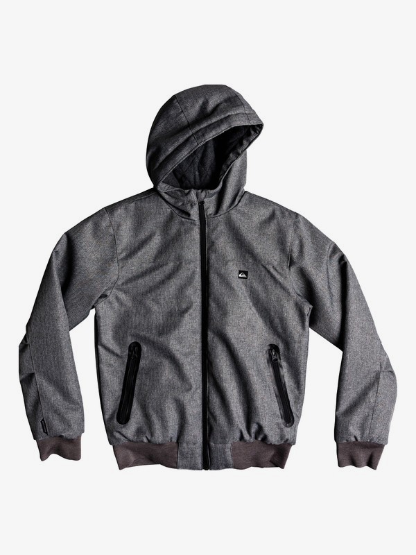 quiksilver, Brooks 5K - Manteau imperméable à capuche pour Garçon 8-16 ans, LIGHT GREY HEATHER (sjsh) 0 Brooks 5K - Manteau imperméable à capuche pour Garçon 8-16 ans Gris EQBJK03154 Quiksilver