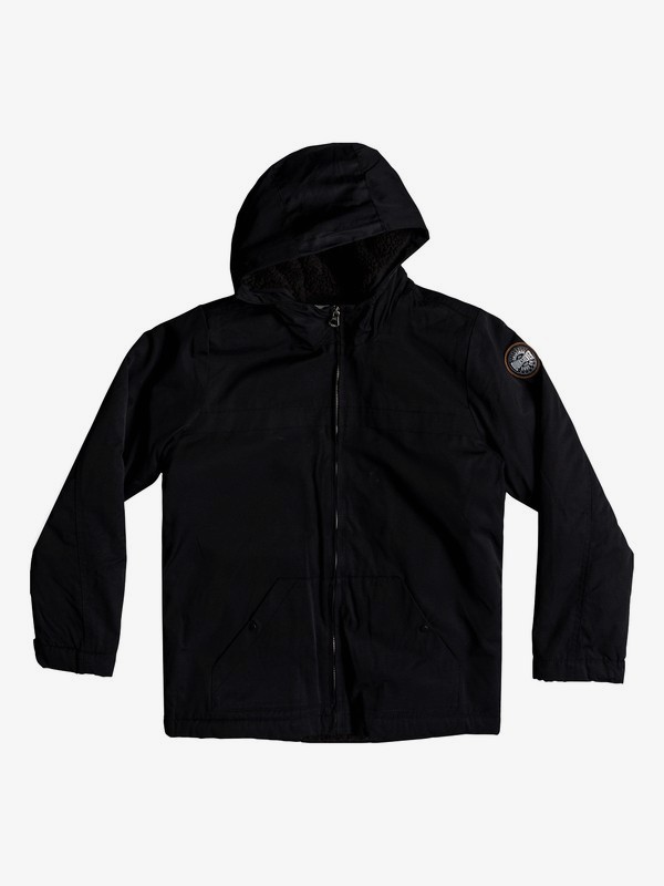 quiksilver, Wanna - Parka resistente al agua con capucha para Chicos 8-16, BLACK (kvj0) 0 Wanna - Parka resistente al agua con capucha para Chicos 8-16 Negro EQBJK03158 Quiksilver