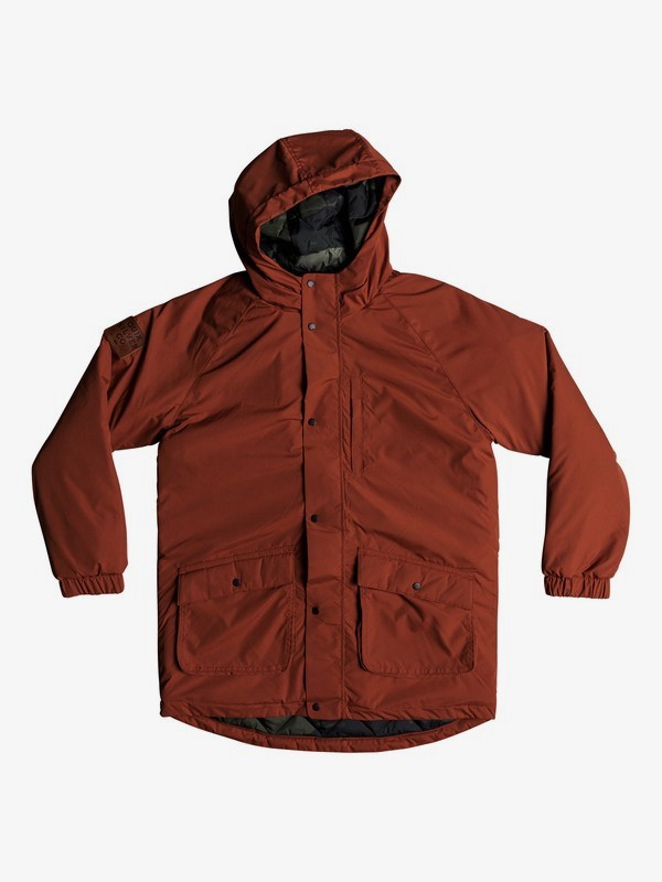 quiksilver, Mitake Smash - Parka resistente al agua con capucha para Chicos 8-16, BARN RED (rqj0) 0 Mitake Smash - Parka resistente al agua con capucha para Chicos 8-16 Rojo EQBJK03163 Quiksilver