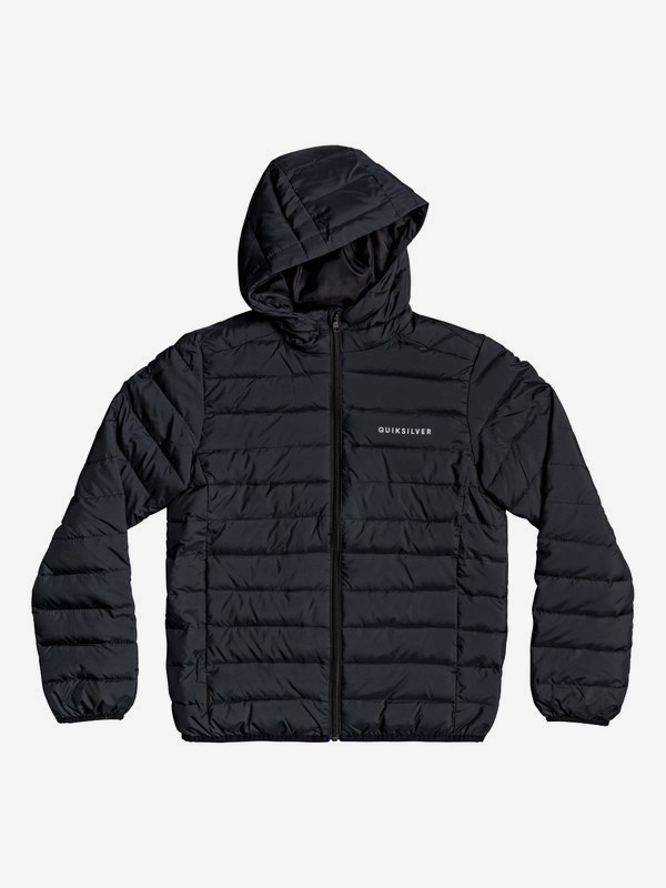 quiksilver, Scaly - Doudoune à capuche pour Garçon 8-16 ans, BLACK (kvj0) 0 Scaly - Doudoune à capuche pour Garçon 8-16 ans Noir EQBJK03176 Quiksilver