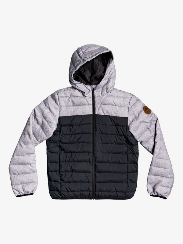 quiksilver, Scaly Mix - Doudoune à capuche pour Garçon 8-16 ans, BLACK (kvj0) 0 Scaly Mix - Doudoune à capuche pour Garçon 8-16 ans Noir EQBJK03177 Quiksilver