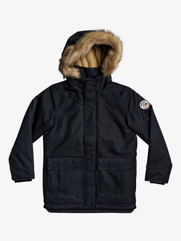 quiksilver, Bicheno Bloom - Parka à capuche pour Garçon 8-16 ans, BLACK (kvj0) 0 Bicheno Bloom - Parka à capuche pour Garçon 8-16 ans Noir EQBJK03178 Quiksilver