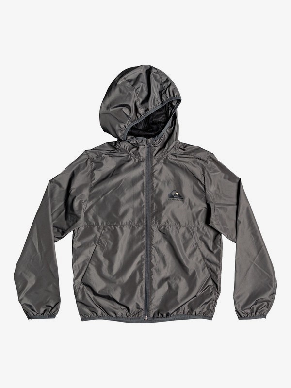 quiksilver, Boy's 8-16 Everyday Hooded Windbreaker, IRON GATE (kzm0) 0 Boy's 8-16 Everyday Hooded Windbreaker Black EQBJK03189 Quiksilver