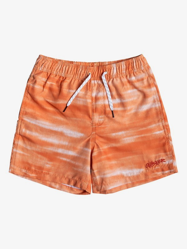 quiksilver, Acid 14" - Short de Natación para Chicos 8-16, TIGER ORANGE (nme6) 0 Acid 14" - Short de Natación para Chicos 8-16 Naranja EQBJV03193 Quiksilver