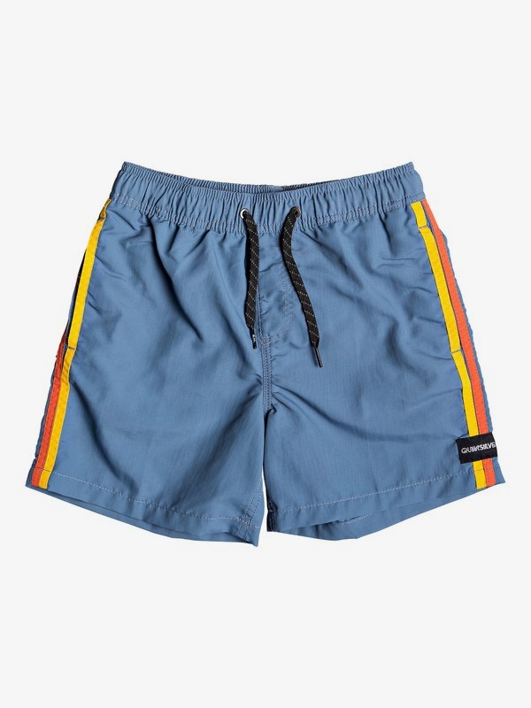 quiksilver, Vibes 14" - Swim Shorts for Boys 8-16, STELLAR (bnt0) 0 Vibes 14" - Swim Shorts for Boys 8-16 Blue EQBJV03214 Quiksilver
