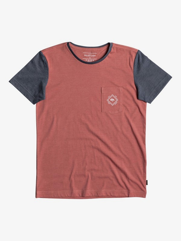 quiksilver, Baysic - T Shirt col rond pour Garçon 8-16 ans, MINERAL RED (mmz0) 0 Baysic - T Shirt col rond pour Garçon 8-16 ans Rose EQBKT03169 Quiksilver