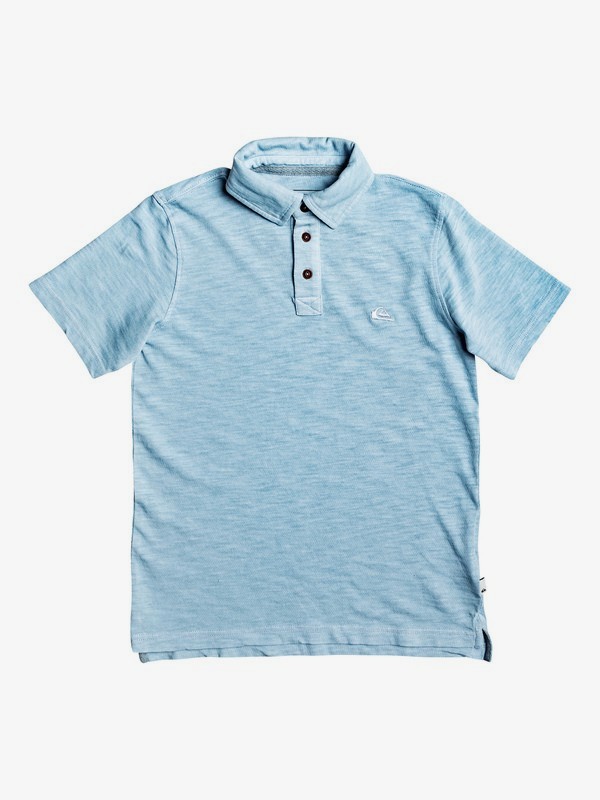 quiksilver, Boy's 8-16 Everyday Sun Cruise Short Sleeve Polo Shirt, AIRY BLUE (bfa0) 0 Boy's 8-16 Everyday Sun Cruise Short Sleeve Polo Shirt Blue EQBKT03170 Quiksilver