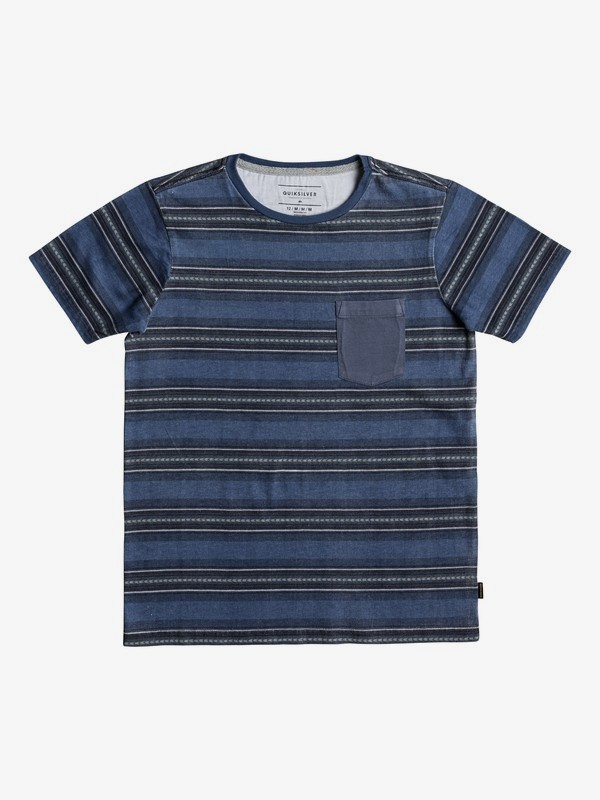 quiksilver, Bayo - T shirt avec poche pour Garçon 8-16 ans, BLUE NIGHT BAYO (btk6) 0 Bayo - T shirt avec poche pour Garçon 8-16 ans Bleu EQBKT03174 Quiksilver