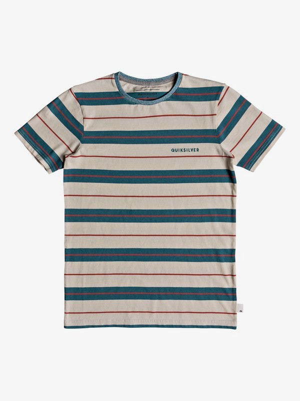 quiksilver, Dera Steps - T-shirt col rond pour Garçon 8-16 ans, TAPESTRY VINTAGE STRIPE (bph3) 0 Dera Steps - T-shirt col rond pour Garçon 8-16 ans Bleu EQBKT03184 Quiksilver