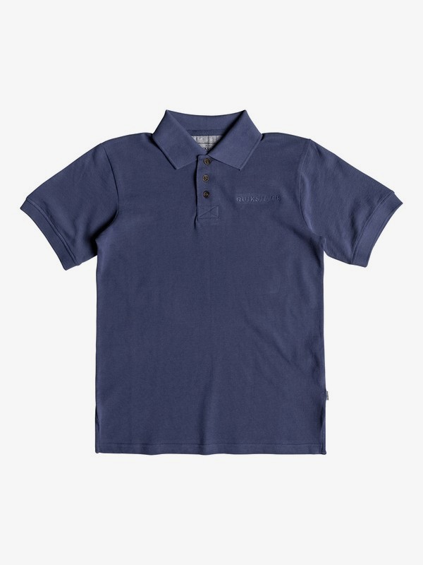 quiksilver, Boy's 8-16 Tori Pass Short Sleeve Polo Shirt, BIJOU BLUE (bng0) 0 Boy's 8-16 Tori Pass Short Sleeve Polo Shirt Blue EQBKT03189 Quiksilver