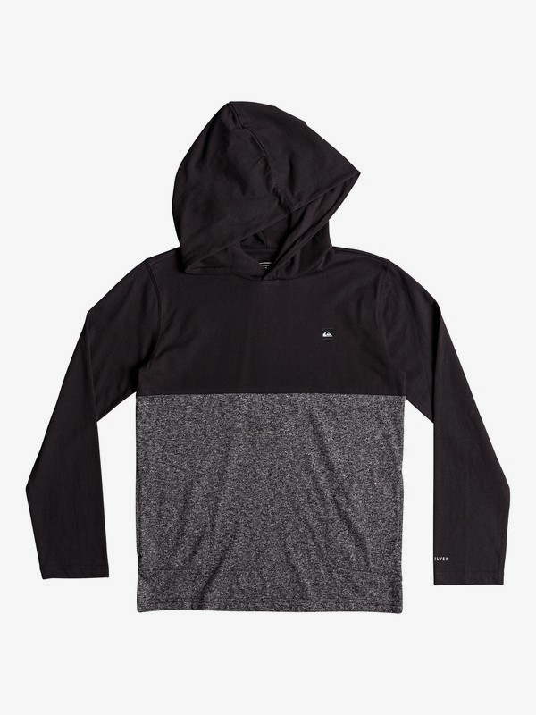 quiksilver, Edo District - Technical Hoodie for Boys 8-16, DARK GREY HEATHER (krph) 0 Edo District - Technical Hoodie for Boys 8-16 Black EQBKT03195 Quiksilver