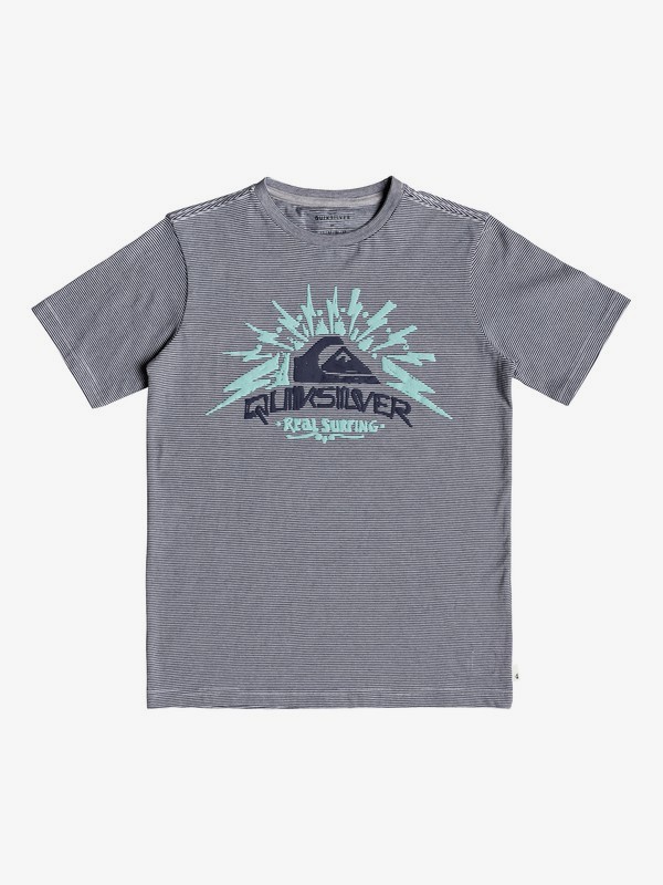 quiksilver, Burning Chaos - T-shirt pour garçon 8-16 ans, NAVY BLAZER LIVING VROOM (byj3) 0 Burning Chaos - T-shirt pour garçon 8-16 ans Bleu EQBKT03210 Quiksilver