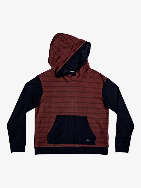 quiksilver, Boy's 8-16 Coffs Water Long Sleeve Hooded Top, ANDORRA STRIPED HOODY (rsd3) 0 Boy's 8-16 Coffs Water Long Sleeve Hooded Top Red EQBKT03230 Quiksilver