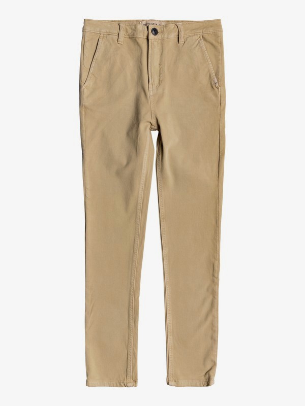 quiksilver, Krandy - Pantalon chino pour Garçon 8-16 ans, PLAGE (ckk0) 0 Krandy - Pantalon chino pour Garçon 8-16 ans Marron EQBNP03062 Quiksilver
