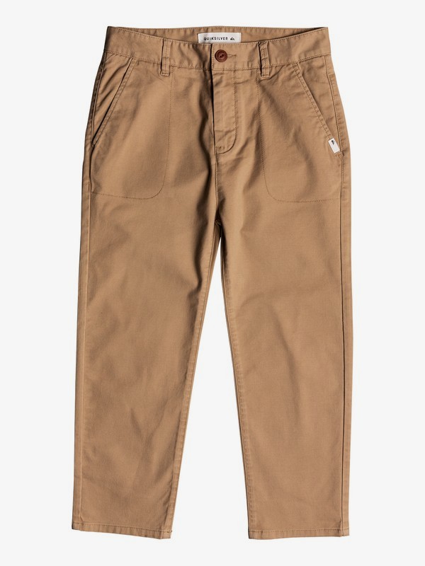 quiksilver, Omine - Pantalon longueur cheville pour Garçon 8-16 ans, PLAGE (ckk0) 0 Omine - Pantalon longueur cheville pour Garçon 8-16 ans Marron EQBNP03069 Quiksilver