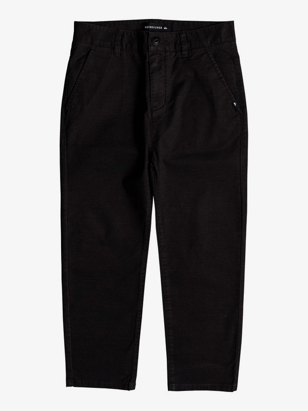 quiksilver, Omine - Pantalon longueur cheville pour Garçon 8-16 ans, DARK GREY HEATHER (krph) 0 Omine - Pantalon longueur cheville pour Garçon 8-16 ans Noir EQBNP03069 Quiksilver