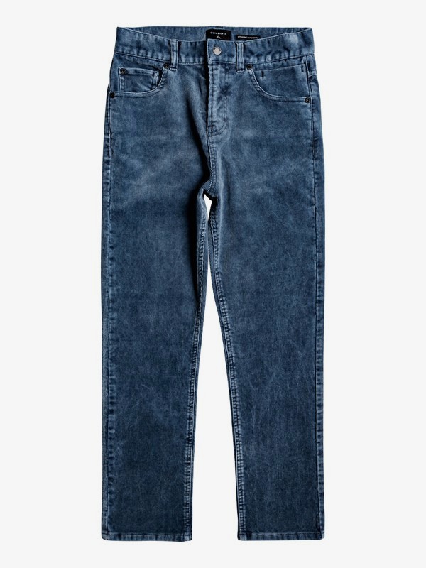 quiksilver, Boy's 8-16 Kracker Tapered Corduroy Pants, SKY CAPTAIN (kye0) 0 Boy's 8-16 Kracker Tapered Corduroy Pants Black EQBNP03078 Quiksilver