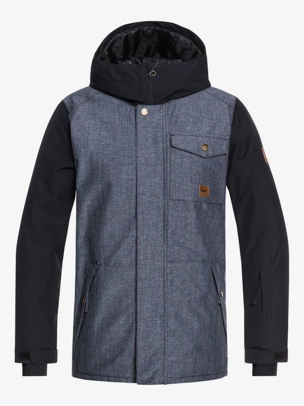 quiksilver, Boy's 8-16 Ridge Snow Jacket, DRESS BLUES (btk0) 0 Boy's 8-16 Ridge Snow Jacket Blue EQBTJ03072 Quiksilver