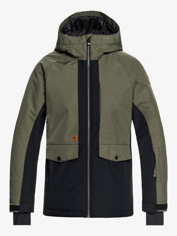 quiksilver, Boy's 8-16 Travis Ambition Snow Jacket, GRAPE LEAF (cre0) 0 Boy's 8-16 Travis Ambition Snow Jacket Brown EQBTJ03074 Quiksilver