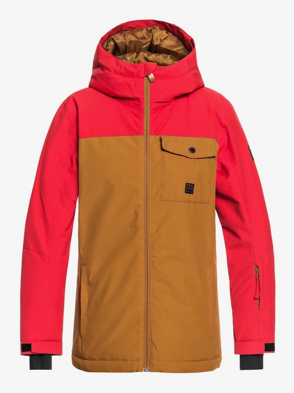 quiksilver, Boy's 8-16 Mission Snow Jacket, GOLDEN BROWN (cpd0) 0 Boy's 8-16 Mission Snow Jacket Brown EQBTJ03078 Quiksilver