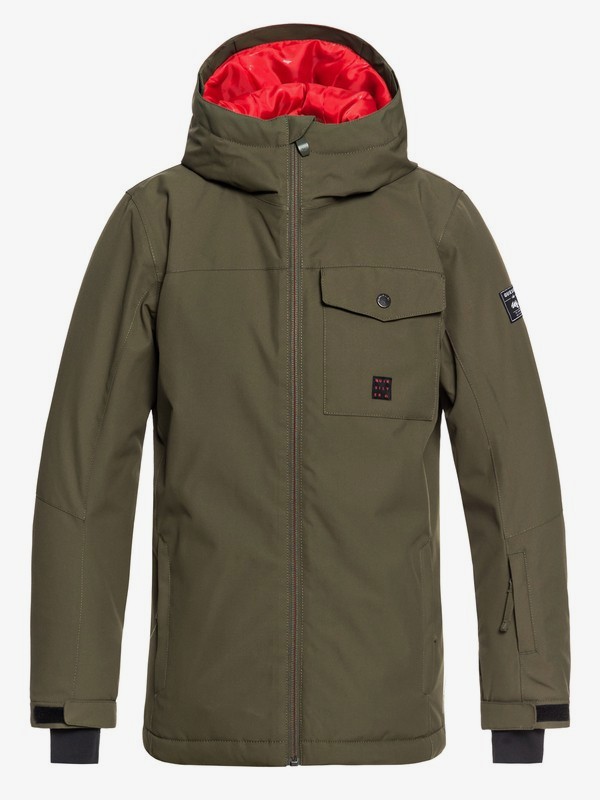 quiksilver, Boy's 8-16 Mission Snow Jacket, GRAPE LEAF (cre0) 0 Boy's 8-16 Mission Snow Jacket Brown EQBTJ03078 Quiksilver