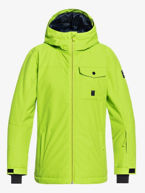 quiksilver, Boy's 8-16 Mission Snow Jacket, LIME GREEN (gkc0) 0 Boy's 8-16 Mission Snow Jacket Green EQBTJ03078 Quiksilver