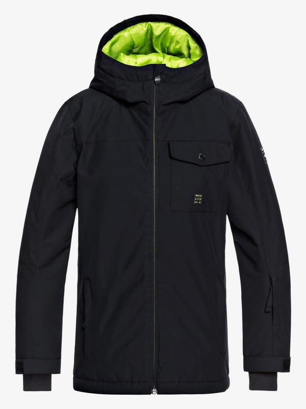 quiksilver, Boy's 8-16 Mission Snow Jacket, BLACK (kvj0) 0 Boy's 8-16 Mission Snow Jacket Black EQBTJ03078 Quiksilver