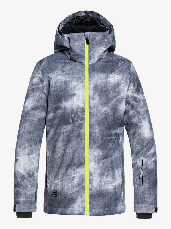 quiksilver, Mission - Veste de snow pour Garçon 8-16 ans, GREY_SIMPLE TEXTURE (kpg2) 0 Mission - Veste de snow pour Garçon 8-16 ans Noir EQBTJ03079 Quiksilver