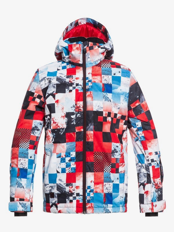 quiksilver, Mission - Veste de snow pour Garçon 8-16 ans, FLAME SCARLETT_MONEY TIME (rpz1) 0 Mission - Veste de snow pour Garçon 8-16 ans Rouge EQBTJ03079 Quiksilver