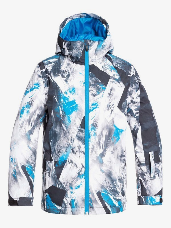 quiksilver, Mission Snow Jacket, CLOISONNE RANDOM PICS (bnr7) 0 Mission Snow Jacket Blue EQBTJ03098 Quiksilver