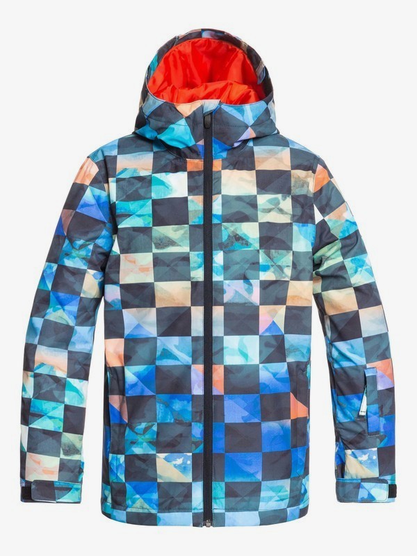 quiksilver, Mission - Snow Jacket, POINCIANA ONGRID (nzg1) 0 Mission - Snow Jacket Orange EQBTJ03098 Quiksilver