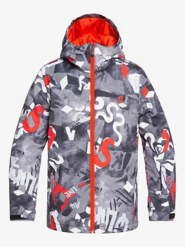 quiksilver, Mission - Veste de snow pour Garçon 8-16 ans, POINCIANA GIANTFORCE (nzg6) 0 Mission - Veste de snow pour Garçon 8-16 ans Orange EQBTJ03098 Quiksilver