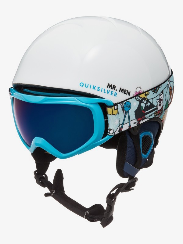 quiksilver, The Game Pack - Helmet and Goggle Set for Boys 8-16, MR MEN FUN TIMES (wbk6) 0 The Game Pack - Helmet and Goggle Set for Boys 8-16 White EQBTL03001 Quiksilver